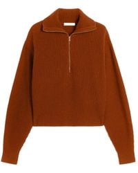 Max Mara - Nadar Quarter-Zip Knitted Jumper - Lyst