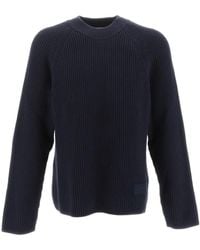 Ami Paris - Ami Crewneck Knitted Jumper - Lyst