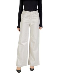 Liu Jo - Wide-Leg Corduroy Trousers - Lyst
