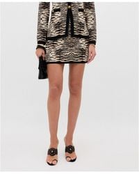 RIXO London - Print Knit Mini Skirt - Lyst
