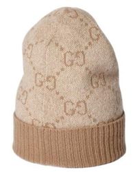 Gucci - Logo Intarsia Knit Beanie - Lyst
