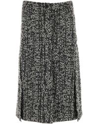 Lanvin - Two-Toned Midi Skirt - Lyst