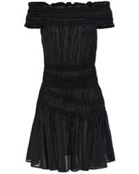 Tory Burch - Off-Shoulder Ruffled Dress - Lyst