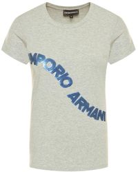 Emporio Armani - Logo Details T-Shirt - Lyst
