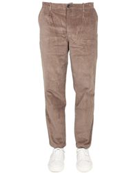 Paul Smith - Ps Paul Smith Logo Patch Velvet Pants - Lyst