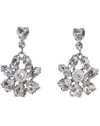 Simone Rocha - Embellished Flower Earrings - Lyst