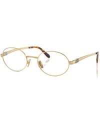 Miu Miu - Eyewear Oval Frame Glasses - Lyst
