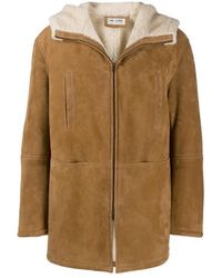 Saint Laurent - Fur Zipper Coat - Lyst