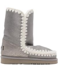 Mou - Eskimo 24 Metallic Whipstitch-Trim Boots - Lyst