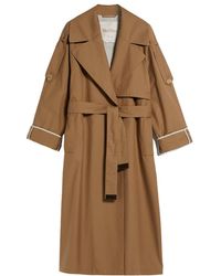 Max Mara - Waterproof Twill Trench Coat - Lyst