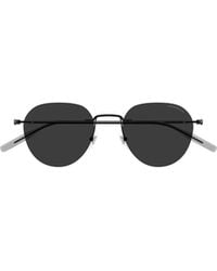 Montblanc - Eyewear Oval Frame Sunglasses - Lyst