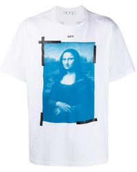 Off-White c/o Virgil Abloh - Mona Lisa-Print Oversized T-Shirt - Lyst