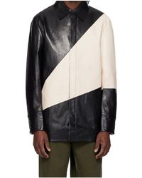 Entire studios - Block Leather Shirt - Lyst
