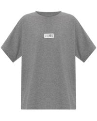 MM6 by Maison Margiela - Logo Patch Oversized T-Shirt - Lyst