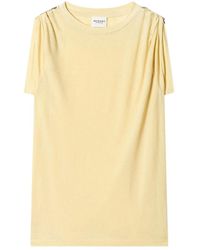 Isabel Marant - Isabel Marant Étoile Zelna Draped Crewneck T-Shirt - Lyst