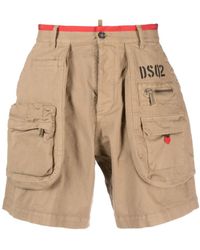 DSquared² - Multiple-Pockets Cargo Shorts - Lyst