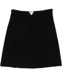 Valentino - Triangle-Detail Mini Skirt - Lyst