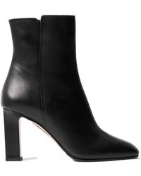 Aquazzura - Sellier 85 Leather Ankle Boots - Lyst