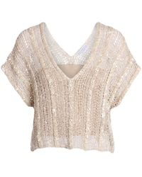 Brunello Cucinelli - Minimalist Sleeveless V-Neck Knit Top - Lyst