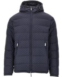 Emporio Armani - Long-Sleeve Hooded Down Jacket - Lyst