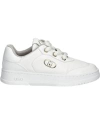 Liu Jo - Logo-Detail Lace-Up Sneakers - Lyst