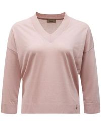 Herno - V-Neck Knitted Top - Lyst