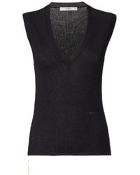 Fendi - Wool Ribbed Top - Lyst