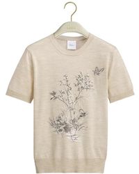 Dior - Iviera Embroidered Short-Sleeved Sweater - Lyst
