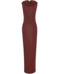 Saint Laurent - Sleeveless Hooded Dress - Lyst