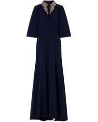 Jenny Packham - Nyota Crystal-Embellished Crepe Gown - Lyst