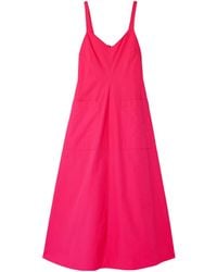 Rosie Assoulin - Pocktail Cotton-Poplin Midi Dress - Lyst