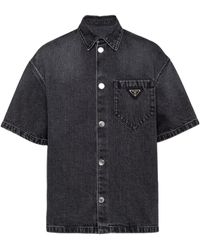 Prada - Denim Shirt - Lyst