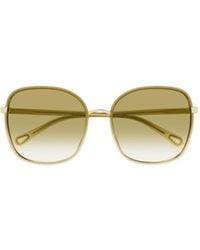 Chloé - Chloé Eyewear Square-Frame Sunglasses - Lyst