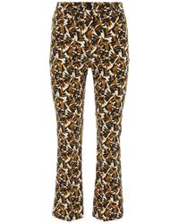 Weekend by Maxmara - All-Over Patterned Flared Pants - Lyst