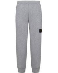 Stone Island - Logo Patch Tapered-Leg Sweatpants - Lyst