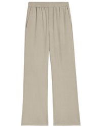 Ami Paris - Ami De Coeur-Appliqué Wide-Leg Trousers - Lyst
