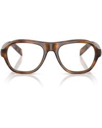 Prada - Eyewear Oval Frame Glasses - Lyst