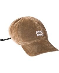 Miu Miu - Logo-Embroidered Baseball Cap - Lyst