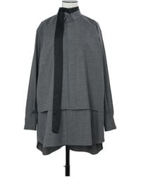 Sacai - Long-Sleeved Suiting Dress - Lyst