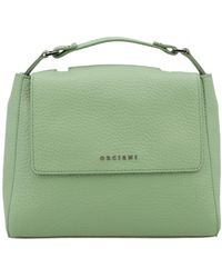 Orciani - Sveva Logo Lettering Small Handbag - Lyst