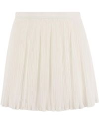 RED Valentino - Pleated Elastic Waist Shorts - Lyst