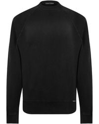 Tom Ford - Plain Cotton Crew Sweatshirt - Lyst
