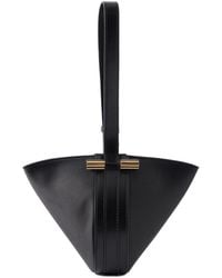 Victoria Beckham - Triangular Metal Bar Leather Handbag - Lyst