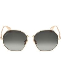 Max Mara - Miller Geometric Frame Sunglasses - Lyst