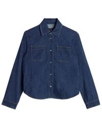 7 For All Mankind - Utility Classic Patch-Pocket Denim Shirt - Lyst