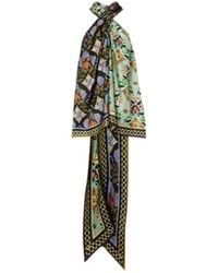 ALÉMAIS - Cece Floral Silk Halterneck Top - Lyst