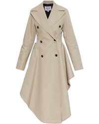 Alaïa - Alaïa Asymmetric Double-Breasted Coat - Lyst