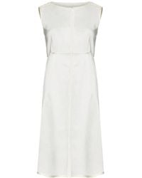 MM6 by Maison Margiela - Crewneck Sleeveless Midi Dress - Lyst