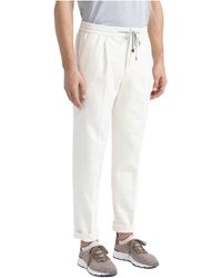 Peserico - Mélange-Effect Sweatpants - Lyst