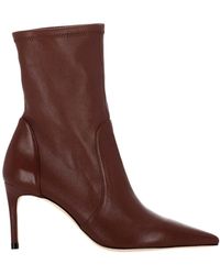 Stuart Weitzman - Pointed-Toe Ankle Boots - Lyst